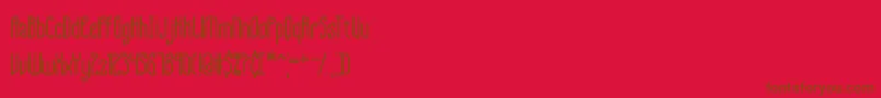 Supragl Font – Brown Fonts on Red Background