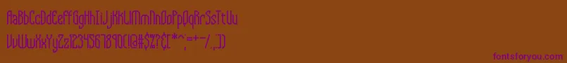 Supragl Font – Purple Fonts on Brown Background