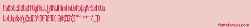 Supragl Font – Red Fonts on Pink Background