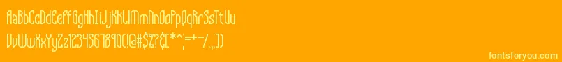 Supragl Font – Yellow Fonts on Orange Background