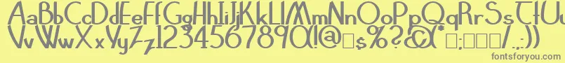 ClarittyBold Font – Gray Fonts on Yellow Background