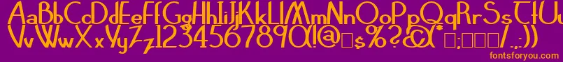 More about ClarittyBold Font ClarittyBold Font – Orange Fonts on Purple Background