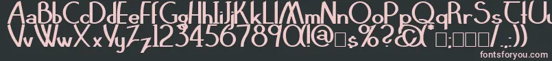 ClarittyBold Font – Pink Fonts on Black Background