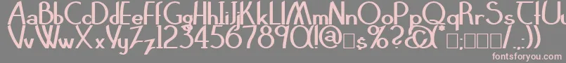 ClarittyBold Font – Pink Fonts on Gray Background