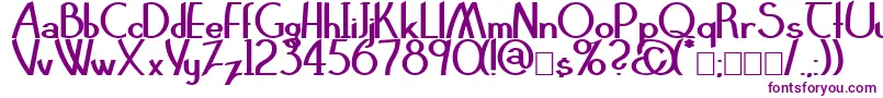 ClarittyBold Font – Purple Fonts on White Background