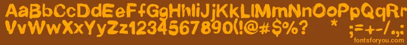 En savoir plus sur la police Newrotic Police Newrotic – polices orange sur fond brun