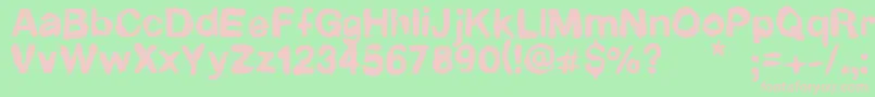 Newrotic Font – Pink Fonts on Green Background