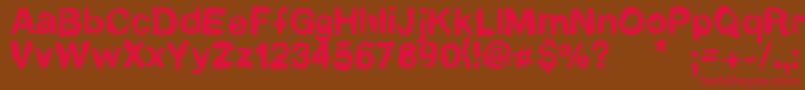 Newrotic Font – Red Fonts on Brown Background