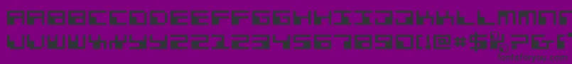 フォントPhaserBankExpanded – 紫の背景に黒い文字