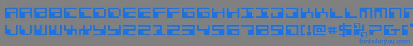 Weitere Informationen zur PhaserBankExpanded-Schriftart PhaserBankExpanded-Schriftart – Blaue Schriften auf grauem Hintergrund