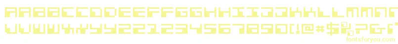 Шрифт PhaserBankExpanded – жёлтые шрифты