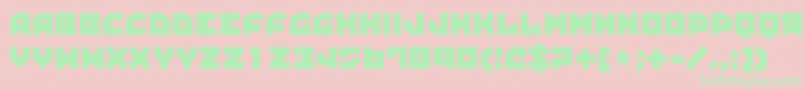 Шрифт Propaganda – зелёные шрифты на розовом фоне