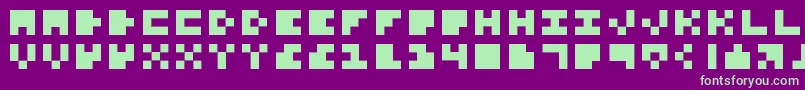 fuente ExtremelySmallFonts – Fuentes Verdes Sobre Fondo Morado