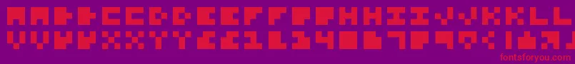 fuente ExtremelySmallFonts – Fuentes Rojas Sobre Fondo Morado