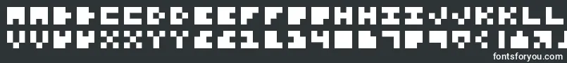 Шрифт ExtremelySmallFonts – белые шрифты на чёрном фоне
