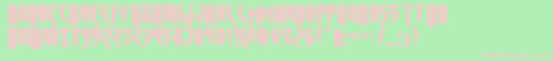 Opusmagnusexpand Font – Pink Fonts on Green Background