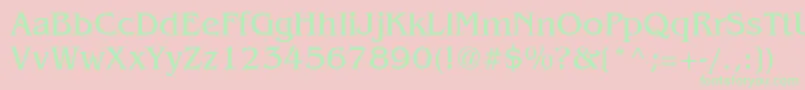 Beng Font – Green Fonts on Pink Background