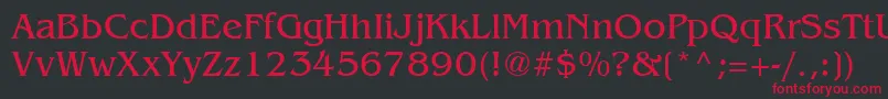Beng Font – Red Fonts on Black Background