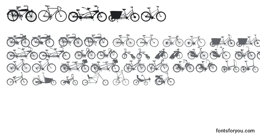 Bikes (113691) Font – alphabet, numbers, special characters