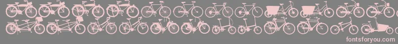 fuente Bikes – Fuentes Rosadas Sobre Fondo Gris