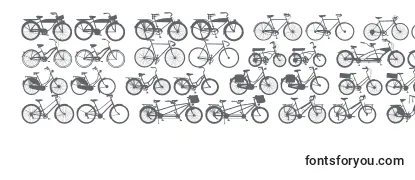 Шрифт Bikes