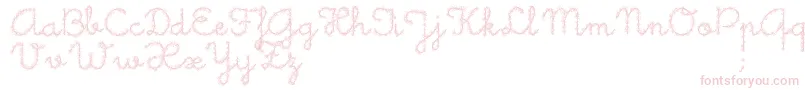 LittleDaisy Font – Pink Fonts on White Background