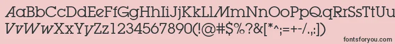 LugabookadBook Font – Black Fonts on Pink Background