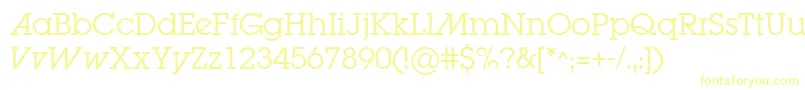 Шрифт LugabookadBook – жёлтые шрифты