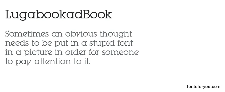 Review of the LugabookadBook Font