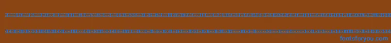 Шрифт Binx01s – синие шрифты на коричневом фоне