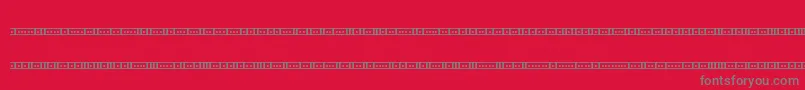 Binx01s Font – Gray Fonts on Red Background