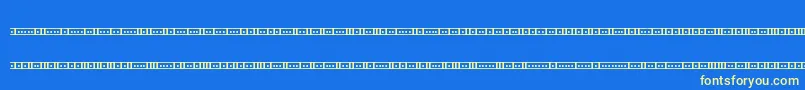 Binx01s Font – Yellow Fonts on Blue Background