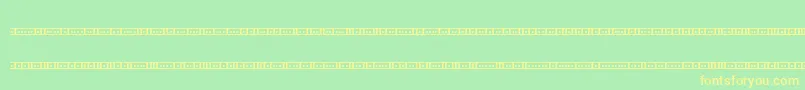 Binx01s Font – Yellow Fonts on Green Background