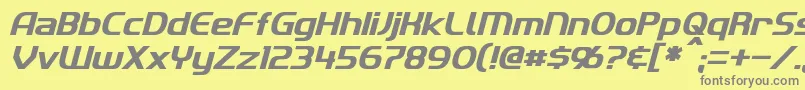 Шрифт ImakiItalic – серые шрифты на жёлтом фоне