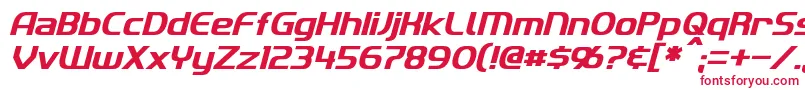 フォントImakiItalic – 赤い文字