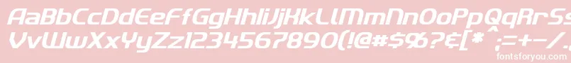 ImakiItalic Font – White Fonts on Pink Background