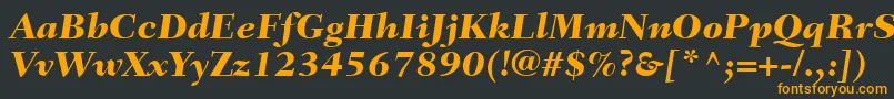 fuente FairfieldLt86HeavyItalic – Fuentes Naranjas Sobre Fondo Negro