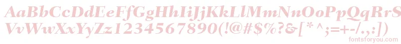 fuente FairfieldLt86HeavyItalic – Fuentes Rosadas Sobre Fondo Blanco