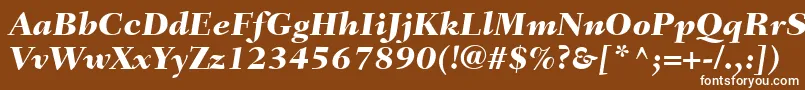 More about FairfieldLt86HeavyItalic Font FairfieldLt86HeavyItalic Font – White Fonts on Brown Background