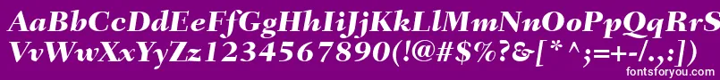 fuente FairfieldLt86HeavyItalic – Fuentes Blancas Sobre Fondo Morado