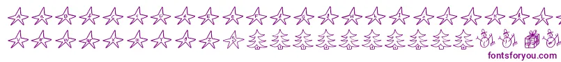 Elganoel Font – Purple Fonts on White Background