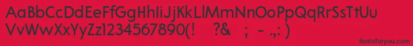 02Apompadourtextsample Font – Black Fonts on Red Background