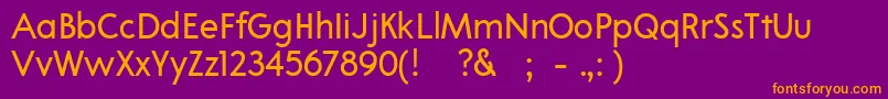 02Apompadourtextsample Font – Orange Fonts on Purple Background