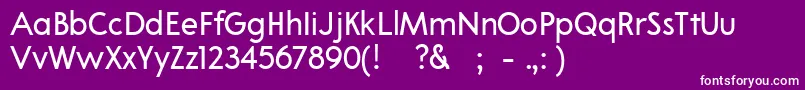 02Apompadourtextsample Font – White Fonts on Purple Background