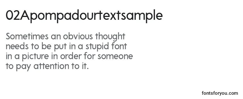 フォント02Apompadourtextsample (113701)
