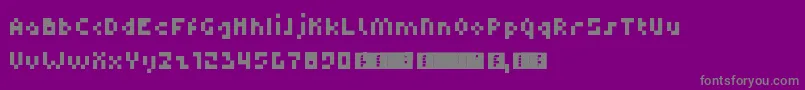 Dupix Font – Gray Fonts on Purple Background