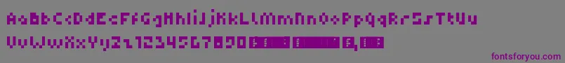 Dupix Font – Purple Fonts on Gray Background