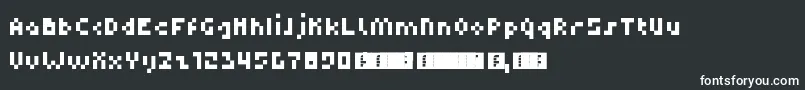 Dupix Font – White Fonts on Black Background