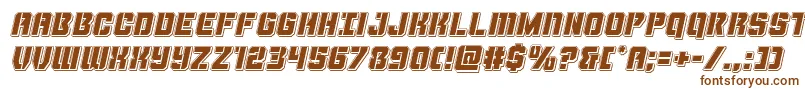 Thundertrooperpunchital Font – Brown Fonts on White Background