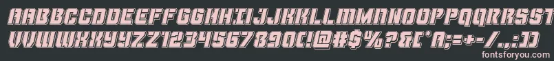 Thundertrooperpunchital Font – Pink Fonts on Black Background